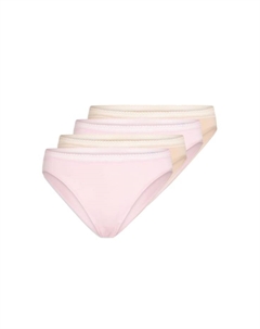 Трусики Rio 4 пары из хлопкового кружева, мультиколор Schiesser