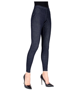 Простые женские леггинсы, синий Memoi