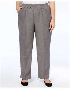 Классические короткие брюки прямого кроя больших размеров без застежки, серый Alfred dunner