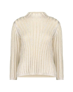 Свитер с воротником-стойкой, бежевый Zero