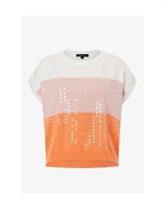 Свитер с пайетками, цвет 3431 blocknit More&more