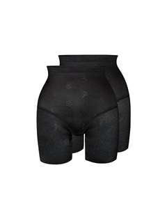 Трусики-Бюстье функциональные жаккардовые упаковка из 2 шт., черный Sassa