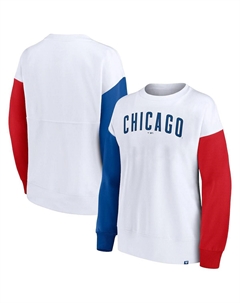 Женский белый пуловер с логотипом Chicago Cubs Series, белый Fanatics
