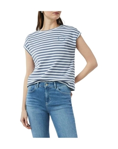 Футболка с круглым вырезом, синий Comma casual identity