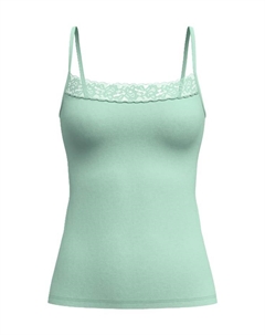 Натуральный комфорт кружевная майка регулируемая по размеру, зеленый Calida