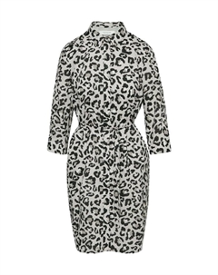 Платье-Рубашка длиной до колена с завязывающимся поясом, мультиколор Comma casual identity