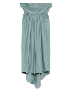 Асимметричное платье миди от, зеленый Rick owens