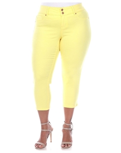 Джинсы-капри больших размеров White mark