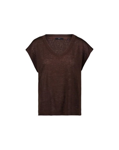 Футболка с V-образным вырезом, цвет 7385 chicory coffe Zero