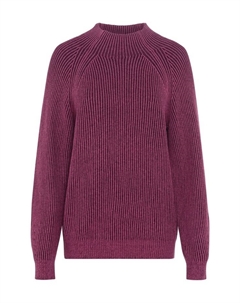 Вязаный свитер с ребристыми манжетами, цвет 36333 blackberry Tom tailor