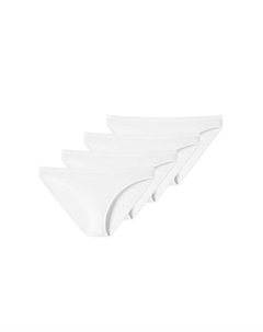 Мини-Трусы упаковка 4 шт. 95/5 органические, белый Schiesser