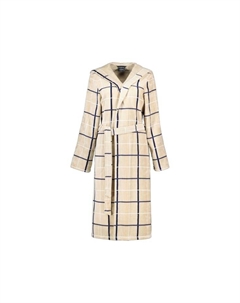 Халаты с капюшоном в клетку 4348 песочно-морской - 31, бежевый Cawo