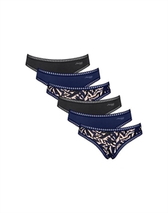Трусы 6 шт. в упаковке - go crush mini c6p трусы стрейч хлопок, синий Sloggi