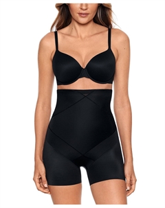 Женские шорты для мальчиков повышенной жесткости с высокой талией и подтяжкой живота 2416, черный Miraclesuit