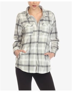 Женская фланелевая рубашка в клетку White mark