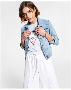 Женская куртка es sexy denim trucker, мульти Guess