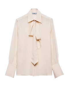 Рубашка Marocain, нейтральный Prada