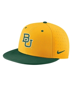 Мужская золотистая бейсбольная шляпа Baylor Bears Aero True Baseball Performance Nike