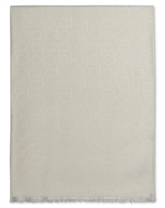 Шарф с запахом из пашмины и принтом логотипа monogram ck, мульти Calvin klein