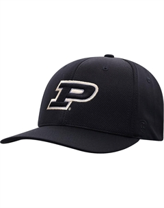 Мужская черная кепка с логотипом Purdue Boilermakers Reflex Top of the world