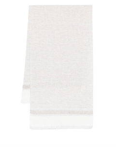 Полосатый шарф, нейтральный Brunello cucinelli