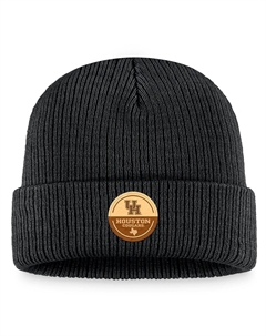 Мужская черная вязаная шапка с манжетами Houston Cougars Elijah Top of the world