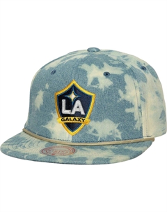Синяя мужская кепка Snapback LA Galaxy Acid Wash Mitchell and ness