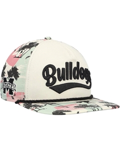 Мужская кремовая кепка Snapback для гольфиста Mississippi State Bulldogs High Tide Golfer New era