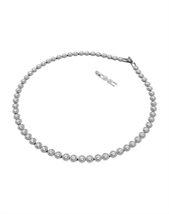 Ожерелье Una Angelic Tennis, серебряный Swarovski