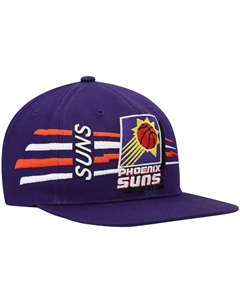 Мужская фиолетовая шляпа Phoenix Suns из твердой древесины в стиле ретро Bolt Deadstock Snapback Hat Mitchell and ness