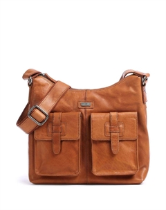 Сумка-Ведро bronco из зерненой кожи, коричневый Spikes & sparrow