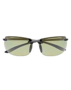 Солнцезащитные очки Banyan без оправы, черный Maui jim