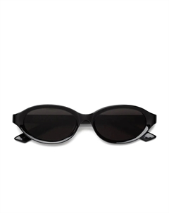 Parola oval-frame солнцезащитные очки, черный Retrosuperfuture