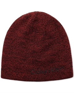 Мужская двусторонняя шапка-мраморная шапка 2-в-1 Calvin klein