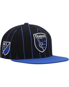 Мужская черная кепка с булавкой San Jose Earthquakes Team Snapback Mitchell and ness