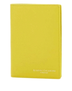 Кожаный визитница, желтый Gianni chiarini