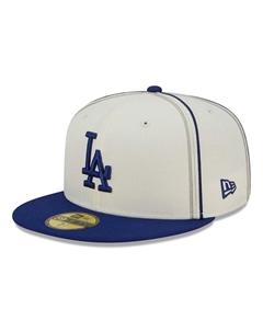 Мужская кремовая шляпа Royal Los Angeles Dodgers Chrome Sutash 59FIFTY. New era
