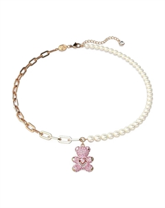 Колье Teddy, розовый Swarovski