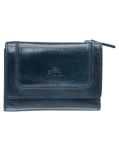 Мини-кошелек-клатч South Beach с RFID-безопасностью, синий Mancini