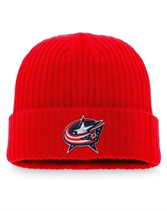 Мужские фирменные красные синие куртки Columbus Core Primary с логотипом и манжетами вязаная шапка Fanatics