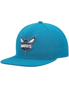 Мужская темно-бирюзовая кепка Charlotte Hornets Ground 2.0 Snapback Mitchell and ness