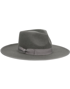 Женская фетровая шляпа Rancher Fedora с широкими полями, серый Angela & william