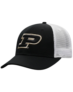 Мужская черно-белая кепка Purdue Boilermakers Trucker Snapback Top of the world