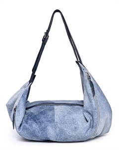 Женский рюкзак-трансформер Dorado Hobo из натуральной кожи, синий Old trend