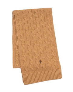 Классический шарф с косами Polo ralph lauren