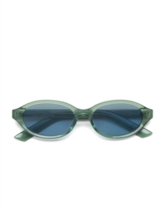 Oval-frame солнцезащитные очки, зеленый Retrosuperfuture