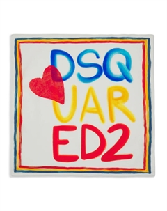 Хлопковый шарф, белый Dsquared2