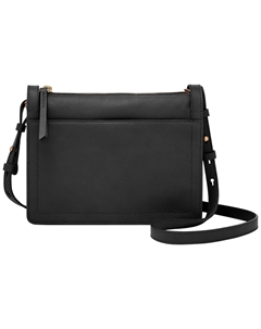 Кожаная сумка через плечо Taryn, черный Fossil