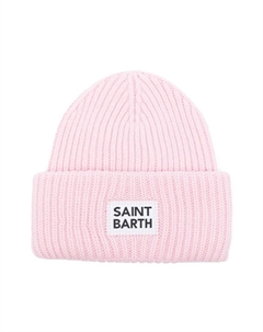 Шапка бини с нашивкой-логотипом, розовый Mc2 saint barth