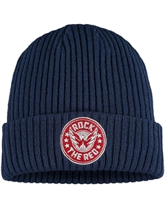 Мужская темно-синяя вязаная шапка с манжетами с логотипом Washington Capitals Hometown Fanatics